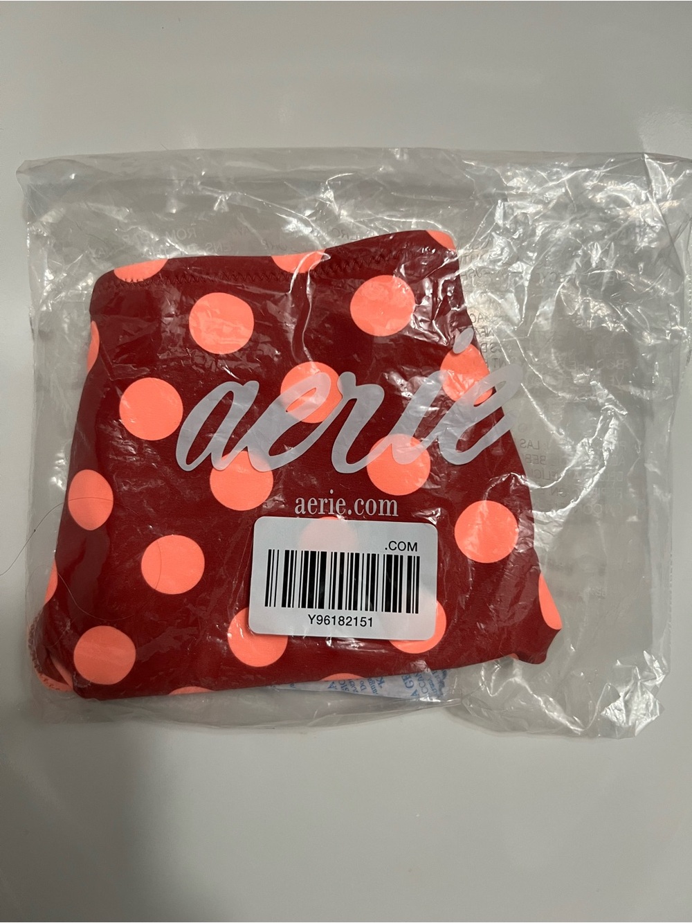 Aerie Mid Rise Cheeky Bikini Bottom - Rust Polka Dot | S - NWT - Picture 10 of 11